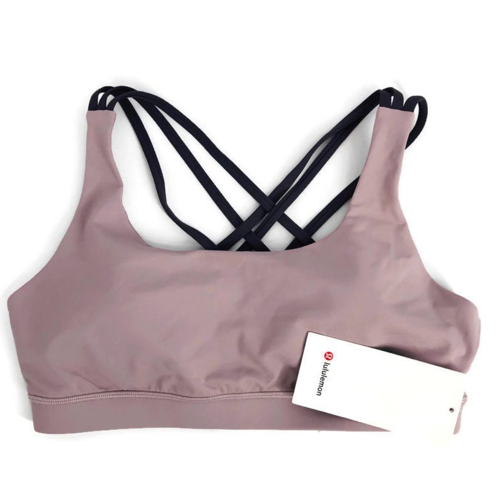 NWT Lululemon Energy Bra SE Peek Mauve Rose 38C